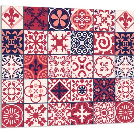 GLASPLATTE FÜR KÜCHE 65x60 Mosaik