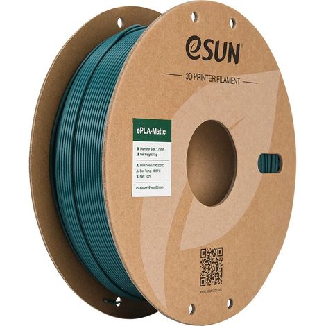 eSUN PLA-Matte Filament, 1.75mm, 1000g (Paper Spool) eSUN PLA-Matte Filament 1.75mm 1000g Morandi Green