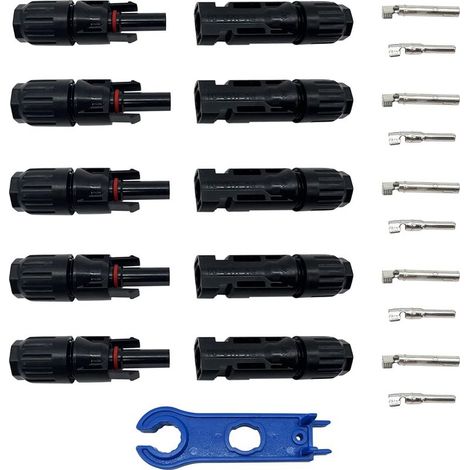 Paare von Solarsteckern, Selizo IP67 Stecker männlich/weiblich Solarpanel-Kabelverbinder, Solarstecker (1/5)
