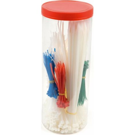 Assortiment de 650 colliers de serrage plastique