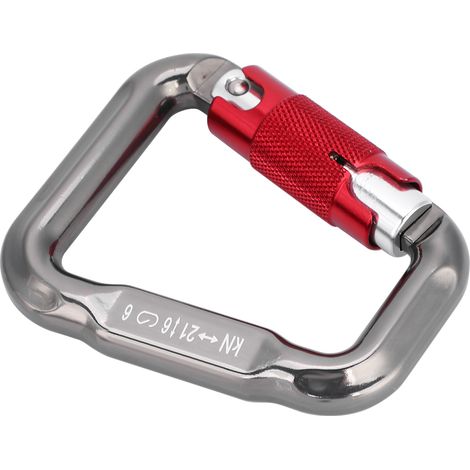 21 kN Fallschirmkarabiner, Gleitschirm-D-Schnalle, Federclip, Schlüsselanhängerhaken, Outdoor-Sportzubehör (1/5)