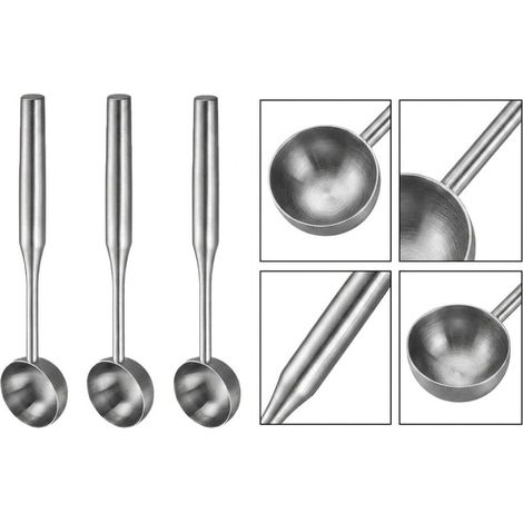 Set mit 3 Eiskugelportionierern aus Edelstahl 304 für Melone (1/5)