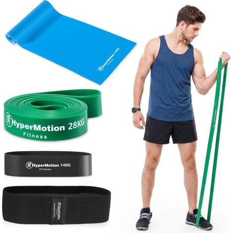 Kit di bande di resistenza - HYPERMOTION - Hypermotion - 4 bande - 14–28 kg - Banda 208 cm (1/5)