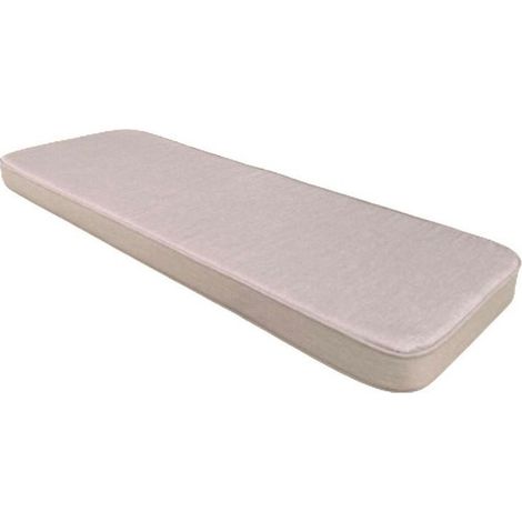 Taupe Luxury 2 Seater Bench Cushion - L48 x W116 x D5 cm