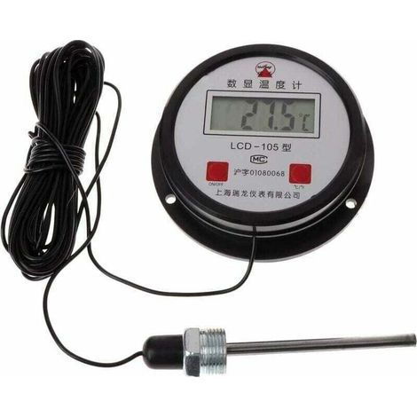 Thermomètre numérique industriel à haute température avec sonde 10 m (1/5)