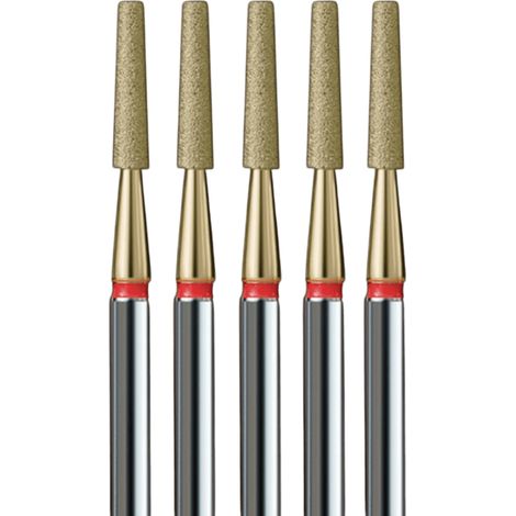 Ensemble de 5 coupe-cuticules fins - Cône tronqué avec revêtement doré (1/2)
