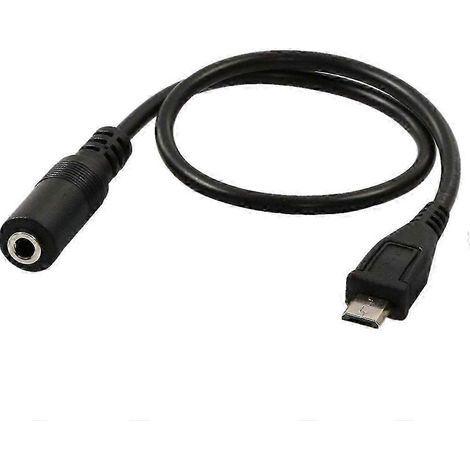 Câble adaptateur USB 5 broches pour microphone, câble audio femelle 3,5 mm, pour microphones à pince (1/5)