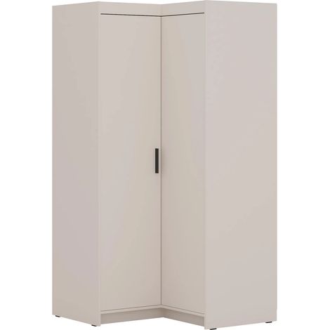 AX LIVING Schrank Modern Eckschrank Beige Storicos 97,8 x190,5 x97,8cm