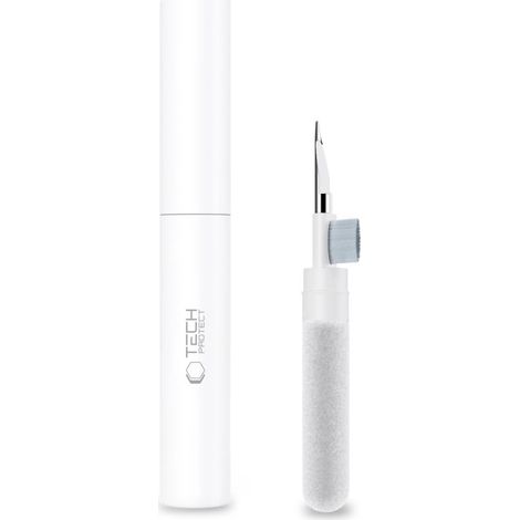 Kit de limpieza de auriculares 3 en 1 Tech-Protect CS02 - Blanco (1/5)
