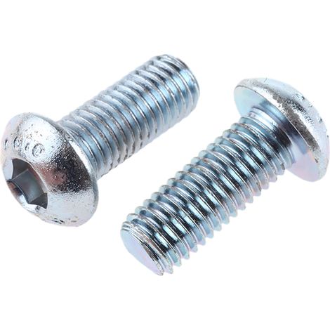 Vis à six pans creux, M12 x 30mm, tête Vis bombée à tête creuse hexagonale, en Acier ( Prix pour Sachet de 50 )