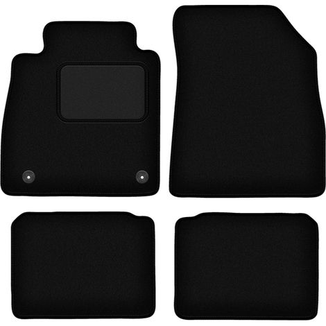 Alfombrillas de terciopelo negro para Nissan Micra K14 hatchback (2017-) (1/5)