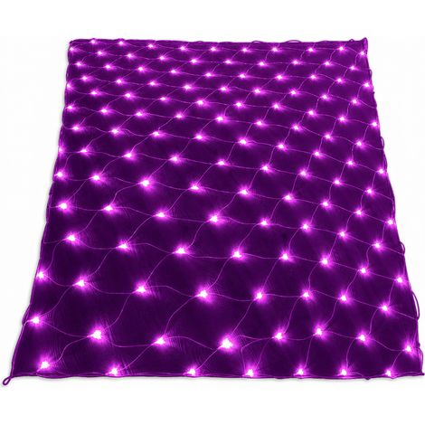 Filet Lumineux LED Violet Étanche pour Extérieur, 672 LED, 220 V avec Prise Australienne (1/5)