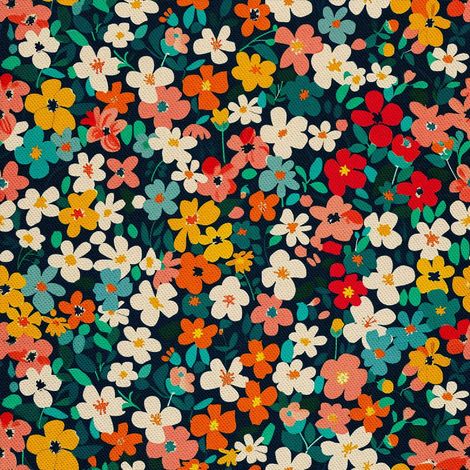 Tela decorativa para exteriores Oxford - Motivo floral I DX5582 (1/5)