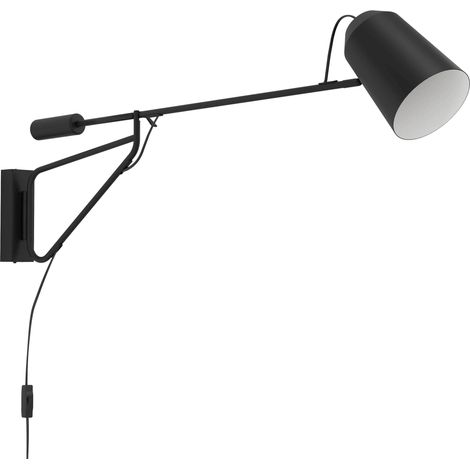 EGLO Wandleuchte 900614 schwarz, für E27, max. 28 W (1/5)
