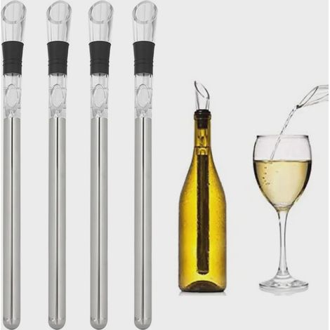 Refroidisseur à vin en acier inoxydable avec élément chauffant et aérateur, pour un usage domestique quotidien.-AquaForge (1/5)