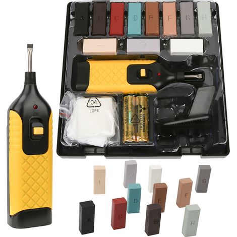 Swanew – Kit de réparation de carrelage 11 couleurs – Fusible de cire pour réparations invisibles – Pour céramiques, marbre et béton – Boîte de rangement incluse