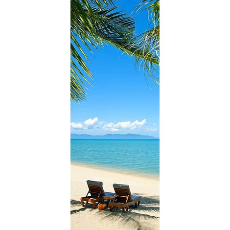 Türaufkleber – Türsticker – PVC – Selbstklebende Rückseite – Fototapete für den Innenbereich – Selbstklebende Tapete – Für Wohnzimmer, Büro, Schlafzimmer – 200 x 77 cm (1/5)