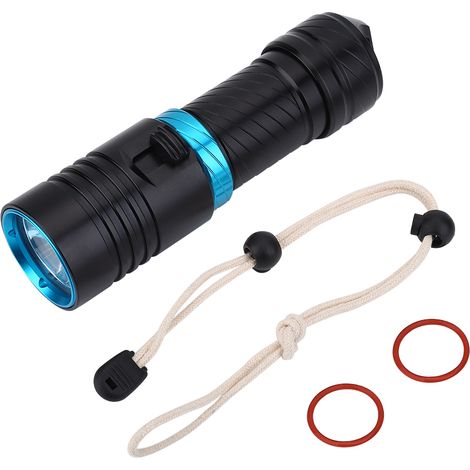 DX1 L2 Lampe Torche Rechargeable Etanche 100 Mètres Plongée Sous-Marine Puissante -KZQ (1/2)