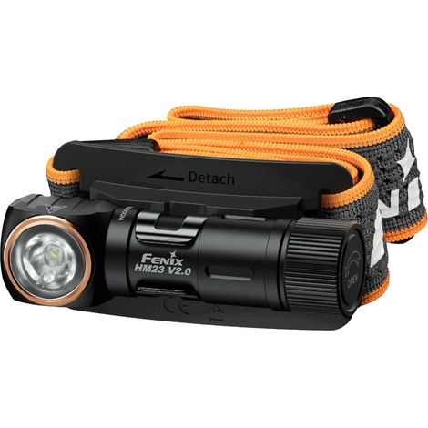 HM23 V2.0 Kompakte und leichte Mehrzweck-Stirnlampe mit rechtwinkligem Abstrahlwinkel, 300 Lumen, 88 m Leuchtweite, 100 Stunden maximale Laufzeit, Betrieb mit AA-Batterien, magnetischer Rückdeckel, 15