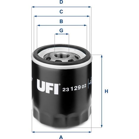 UFI 23.129.02 UFI Ölfilter