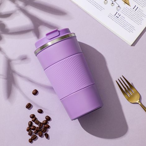 Tasse Thermos À Mesure De Température - Acier Inoxydable 304 - Isolation Sous Vide - Pour Voiture Et Bureau - 350 Ml (1/4)