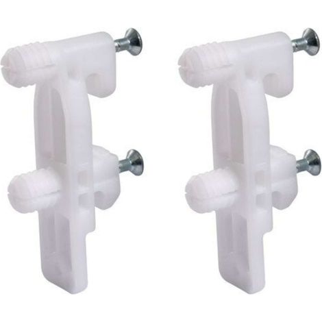 Hettich – Lot de 2 attaches façade à enfoncer – Chevilles à expansion plastique – Fixation rapide pour tiroirs en bois – Installation sécurisée