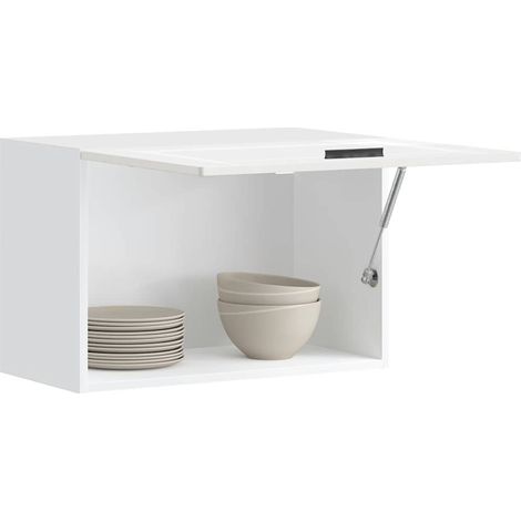 Küchen-Hängeschrank Porto Hochglanz-Weiß Holzwerkstoff