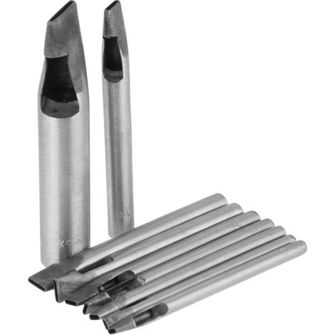 Trou Creux poinçon en Cuir Forme Ovale perforateur Fin Travail en Cuir Trou Kit de poinçon Outil de Bricolage pour poinçon Artisanat Trou poinçon Bricolage (1/5)