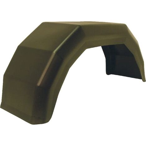 Maxter – Garde-boue UNIVERSEL pour remorque à 1 et 2 essieux – En plastique noir haute qualité – Adaptable – Garde-boues en simili pour essieu simple