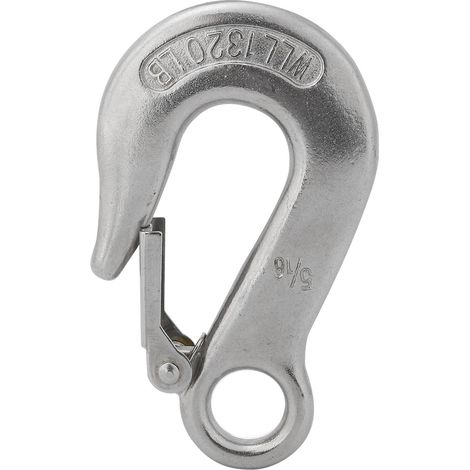 Crochet de sécurité en acier inoxydable pour bateau et kayak, 5/16" - Accessoire nautique robuste (1/5)