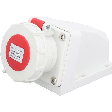 Connecteur d'alimentation industriel, 4 fils, 16 A, 3P+T, IP67, étanche à l'eau et à la poussière, prise électrique en saillie