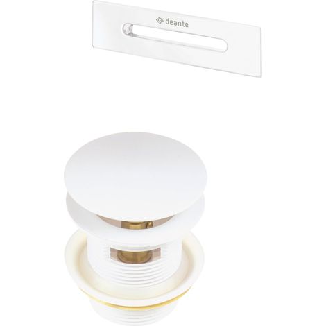 Juego de accesorios para bañera en blanco mate. DEANTE KYYA10B Blanco mate