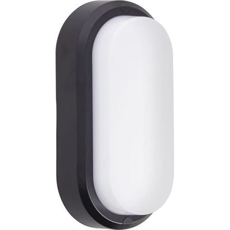 Hublot LED oblong noir, 1500 Lumens, CCT, Blanc chaud, Blanc neutre, Blanc froid (1/2)