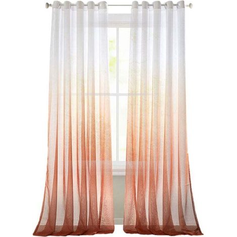 1 Rideau 100x250cm à Imprimé Floral - pour Salon ou Chambre - Décoration de Fenêtre