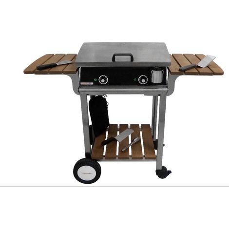 Pack plancha électrique PLANCHAELEC LUX 600 CARBON - CHARIOT ELYSEE 600 (1/4)