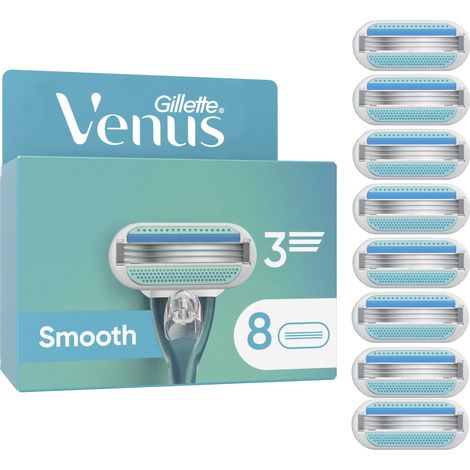 Venus - Gillette Venus Smooth Razor Blades for Women - Blue/White - 8 pcs