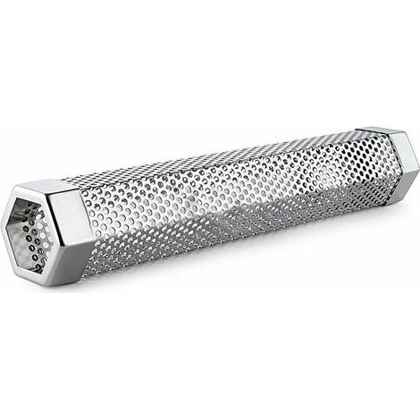 Acier inoxydable particule fumeur tuyau réseau tuyau cuisine extérieure cuisson barbecue outil accessoires rond générateur de fumée fumeur (1/2)