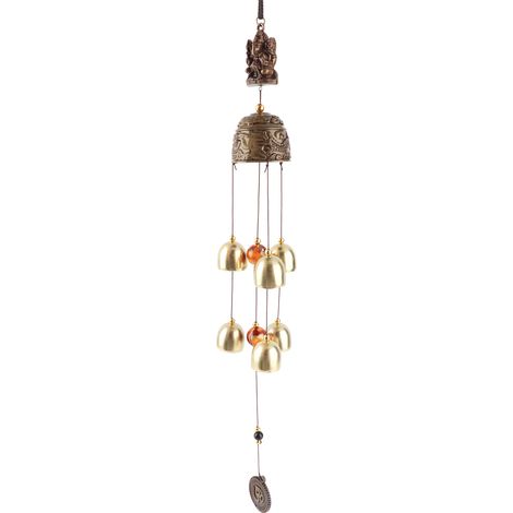 Ornement suspendu bonne chance Feng Shui, cloches de couleur, carillons éoliens, décoration de maison chinoise (feuilles) (1/5)