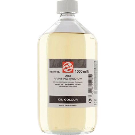 Médium à peindre - Peinture à l'huile - Fluidifie - Augmente la brillance - 1L - Talens