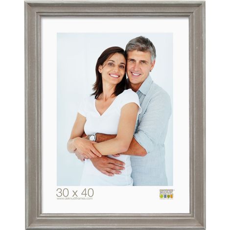 Style Rustique Cadre Photo Bois Peint Beige 30,8 x 24,8 x 1,7 cm (1/2)