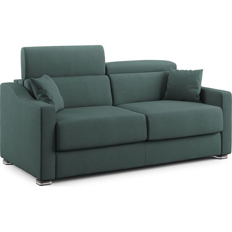 Amber Schlafsofa aus schmutzabweisendem Stoff T05 171 cm (mat. 120x197)  grün