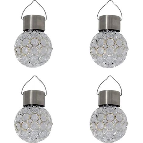 Lampe solaire suspendue d'extérieur étanche avec télécommande pour pelouse et jardin, lumière blanche - AquaForge (1/5)