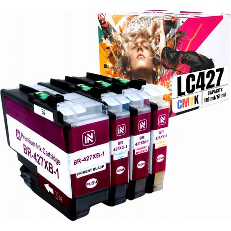 Inchiostro Inkdigo LC427XL compatibile con la stampante Brother HL-J6010DW MFC-J5955, certificato TÜV. (1/5)