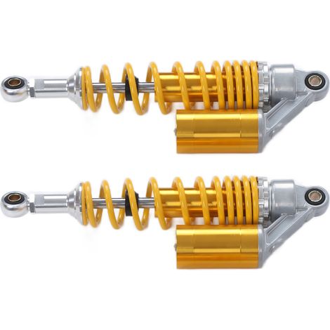 Paire d'amortisseurs arrière universels de 340 mm pour moto, quad et SUV (jaune) (1/5)