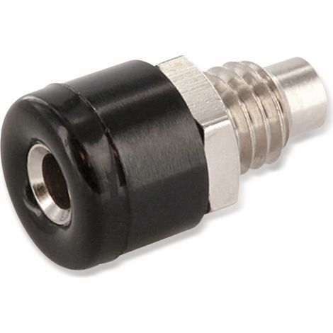 SCHNEPP Zwerg-Einbaubuchse, 2,6 mm, schwarz