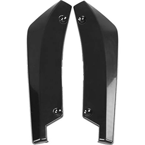 1 paire de spoilers arrière universels pour pare-chocs arrière modifiés (noir) (1/5)