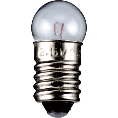 goobay Ampoule Sphérique pour Lampe de Poche, 1,14 W - culot E10, 3,8 V (DC), 300 mA (9324)