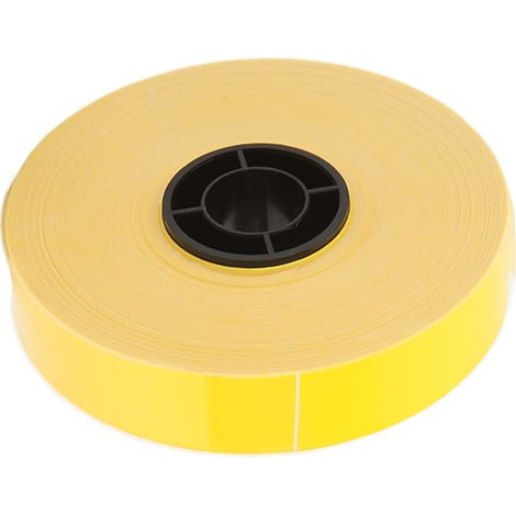 Ruban Étiqueteuse 16m x 12mm Transparent Imperméable Bande d'Impression de Remplacement pour MAX LM 550A Jaune (1/5)