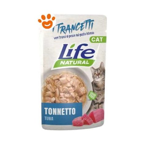 Life Cat Natural Trancetti di Tonnetto - Bustina 55 Gr -