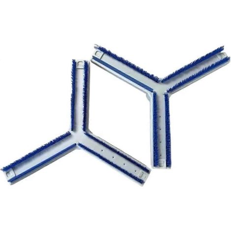 Lot de 2 brosses de nettoyage compatibles avec le robot nettoyeur de vitres ECOVACS Winbot W3 OMNI (1/5)